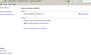The standard tool for backing up data in Windows 7.